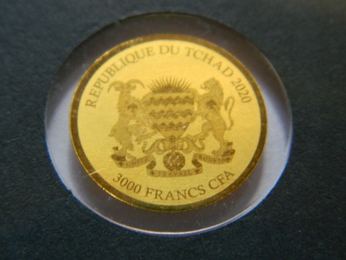 3000 Francs 1/500oz Gold .999 - "Kniefall Warschau" - Tschad - Picture 2 of 3