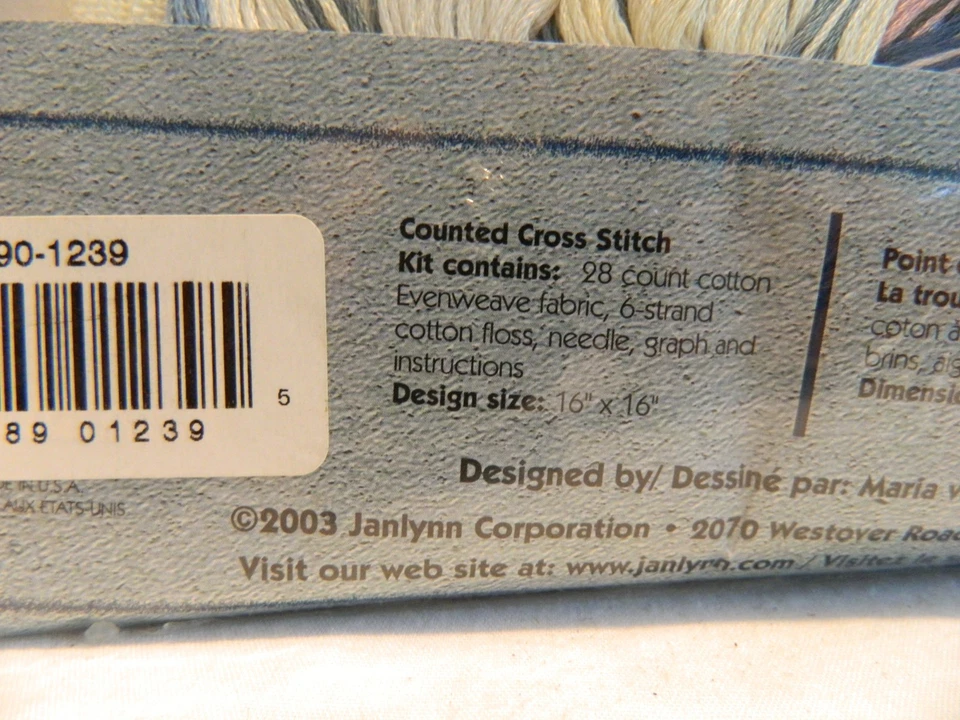 C-25 NUEVO KIT PUNTO CRUZ CONTADO LANARTE “MARIPOSA EN REPOSO” Foto 3 de 4