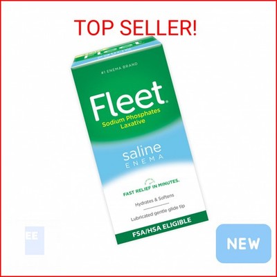 Fleet Laxative Saline Enemas for Constipation Relief for Adults, Fast and Effect
