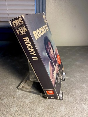 Rocky II 2 1979 VHS Rare 1983 CBS Fox Video Side Slide Drawer Big Box CBS/FOX