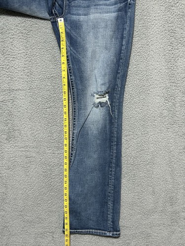 Miss Me Denim Bootcut Jeans Womens Sz 33 35X32 Paisley Pocket American Flag Tag - Picture 8 of 11