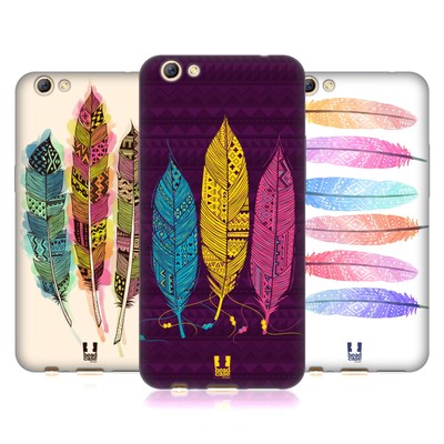 HEAD CASE DESIGNS AZTEC FEATHERS SOFT GEL CASE FOR OPPO PHONES