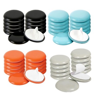 12pcs 25mm Auto Sticking Furniture Sliders Noise Reductions Floor Guards for