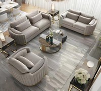 Garnitur Couch Polster Stoff Sofa Couchen Polster Sitz Garnituren 3+1+1 Designer