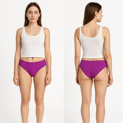 Golden Point Suit Briefs Women Purple XS Quality Sexy Summer Comfortable Sea ...