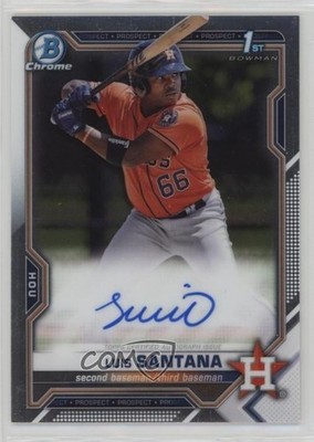 2021 Bowman Chrome Prospects Auto Luis Santana #CPA-LS Auto v9t