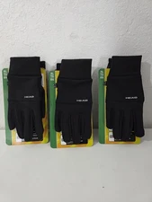 Head Sensatec Touchscreen Black Running 3 Pk Gloves Fleece Stretch Mens X-Large 