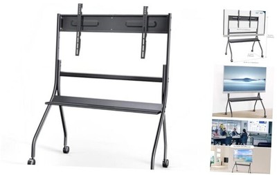 Smart Board Stand for 55-86 Inch Interactive Whiteboard, Easy Move, Lockable 
