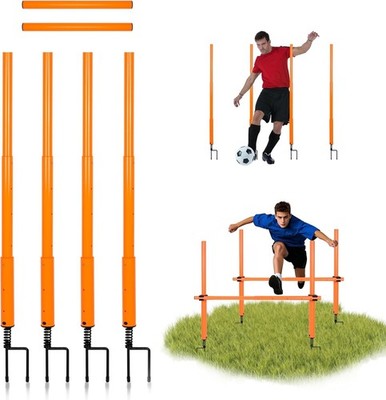 Hikeen verstellbare Länge Fußball Agility Trainingsstöcke Slalomstöcke und Footba