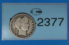 1907 25C LIBERTY HEAD BARBER SILVER QUARTER DOLLAR Early US Type RAW-2377