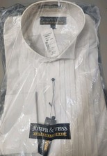 Joseph  Feiss Tuxedo Shirt Mens 15.5 33/33 White Bib Front Pleated Formal