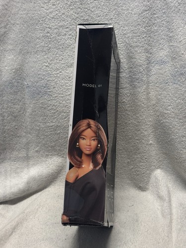 2025 Barbie Basics Model 01 Brunette Hair Black Mini Dress JBH72 ***DAMAGE BOX** - Picture 4 of 10