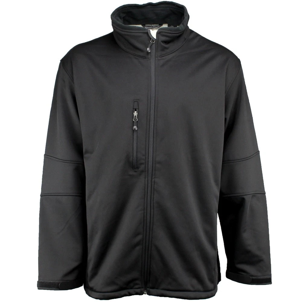 River's End Soft Shell Jacket Mens Black Casual Athletic Outerwear 9250-BK image 1