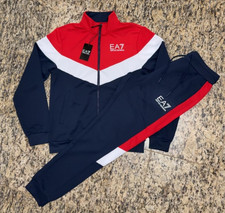 EMPORIO ARMANI 245 EA7 Mens Tracksuit Jacket  Jogger Pants AUTHENTIC NEW