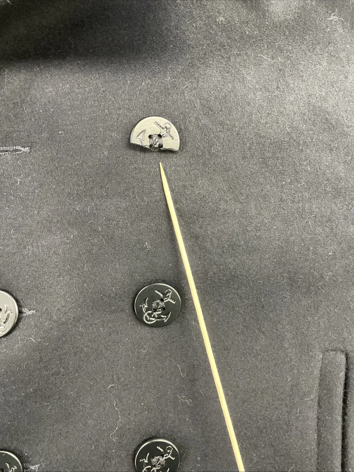 Abrigo Chaqueta Vintage Schott NYC U.S. 740N Lana Guisante Talla 40 Doble Pecho Foto 4 de 4