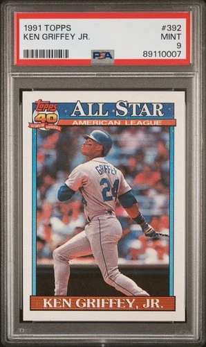 1991 Topps Ken Griffey Jr. #392 PSA 9 Mint HOF Seattle Mariners