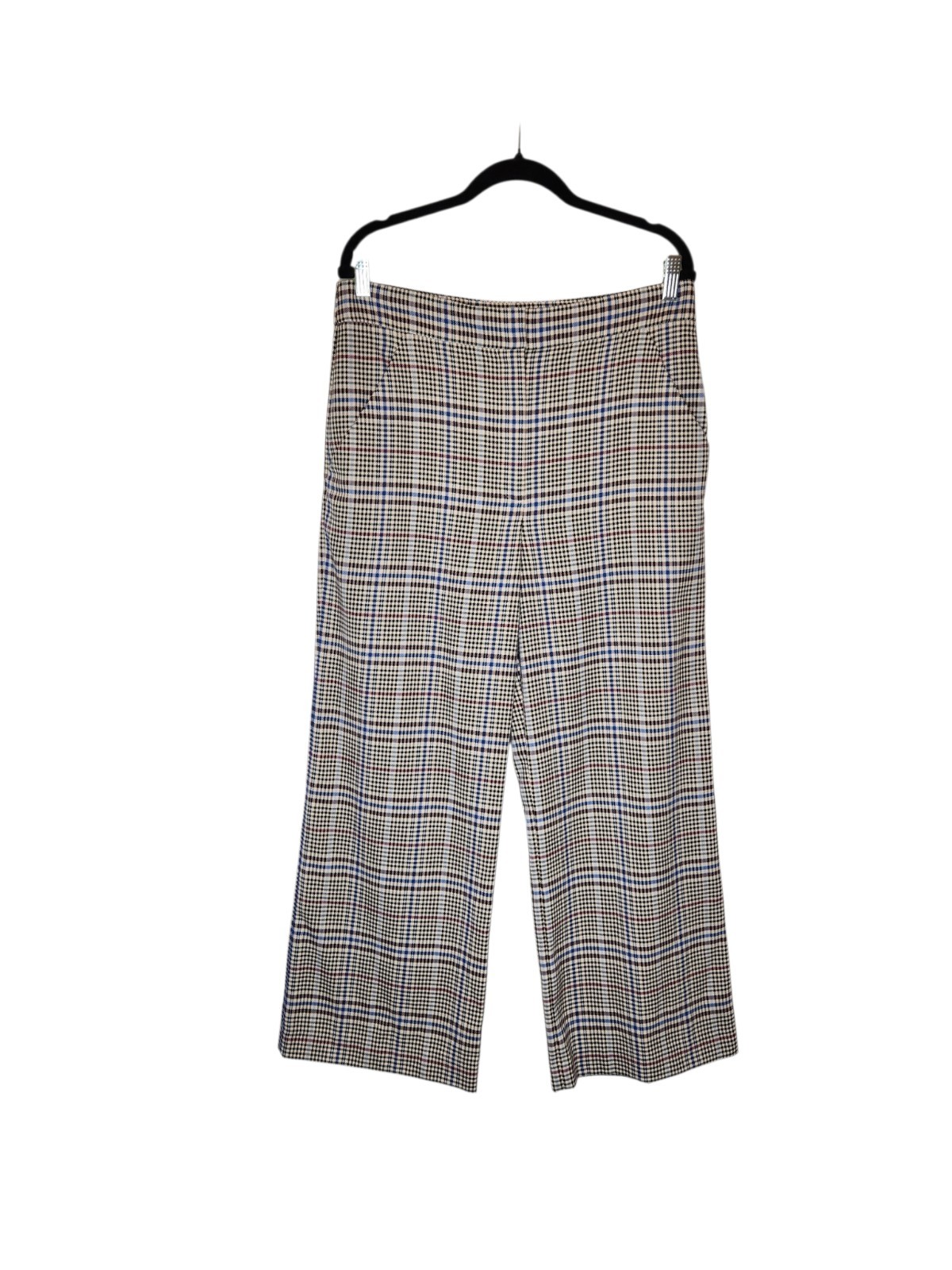 Veronica Beard Brixton Plaid Cropped Wide Leg Pants Size 12