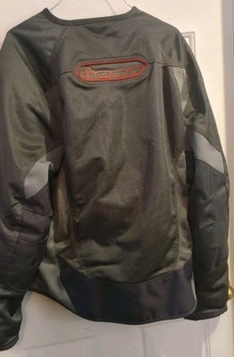 Size Men's Large Icon Anthem Textile Mesh CE Armored Motorcycle