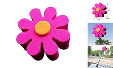 Pink Daisy Car Antenna Topper,Auto Mirror Dangler,Aerial Ball Antenna Topper