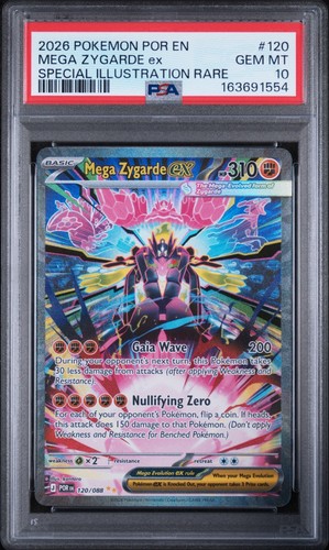 Mega Zygarde ex graded PSA 10 for sale on eBay