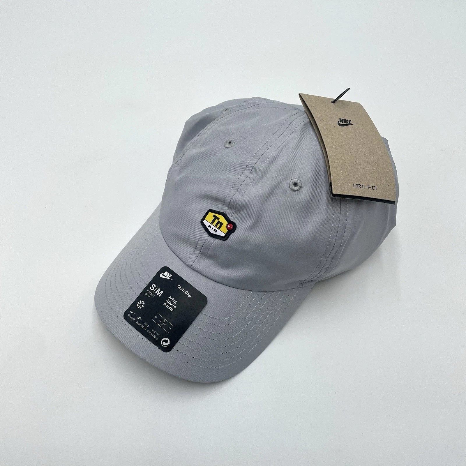 Nike Air Max TN Dri-Fit Club Hat Unstructured Cap Grey Adults S/M Adjustable
Opens in a new window o