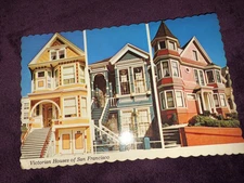 Postcard, Victorian Houses San Fransisco, uncirculated vintage sleeved