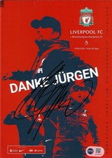 JURGEN KLOPP SIGNED FINAL LFC GAME PROGRAMME V WOLVES (ACG CERT AG18794)