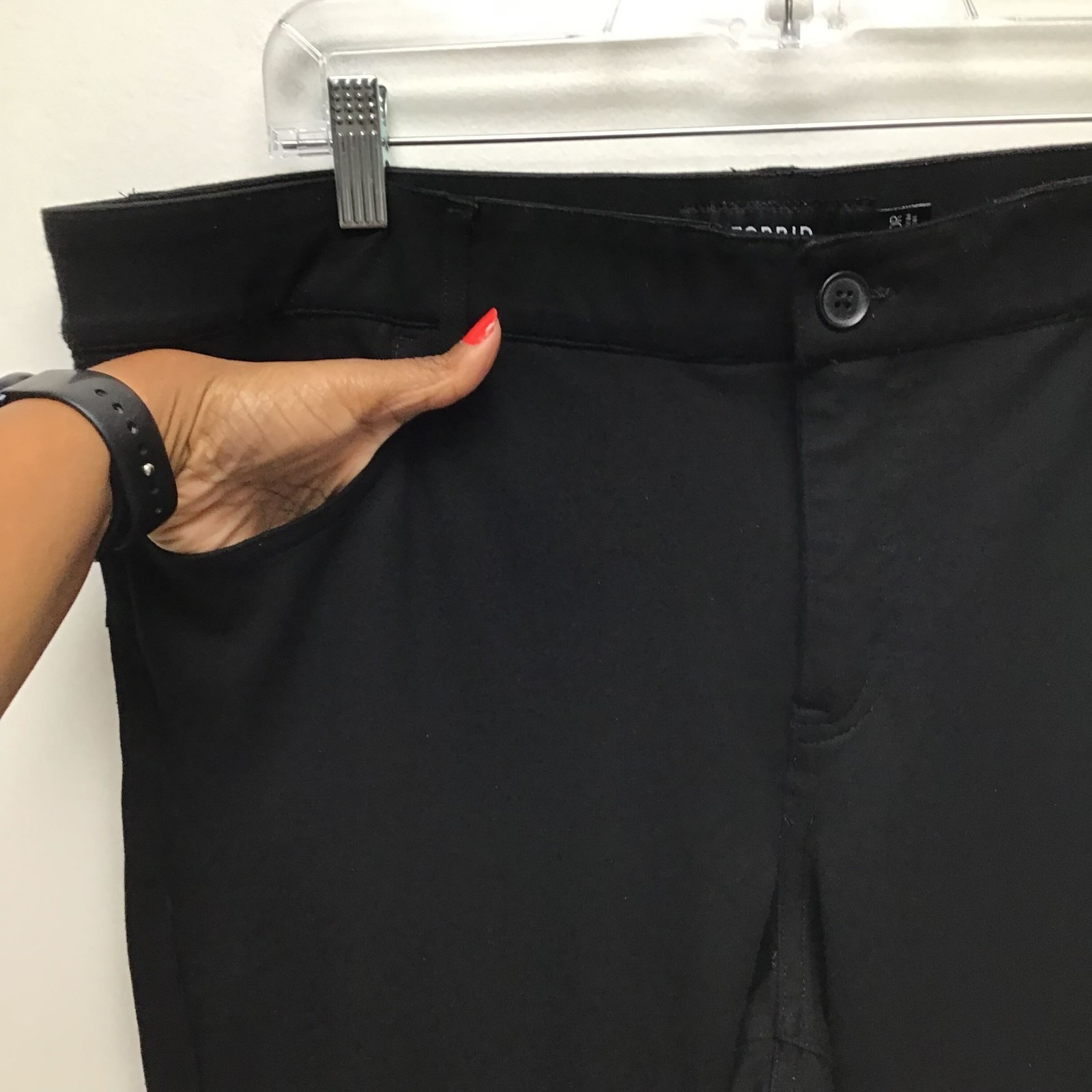 Torrid Womens Black Solid Ponte High Waisted Stre… - image 4