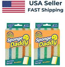 2 Pack - Scrub Daddy Sponge Daddy Dual Sided Non Scratch Sponge