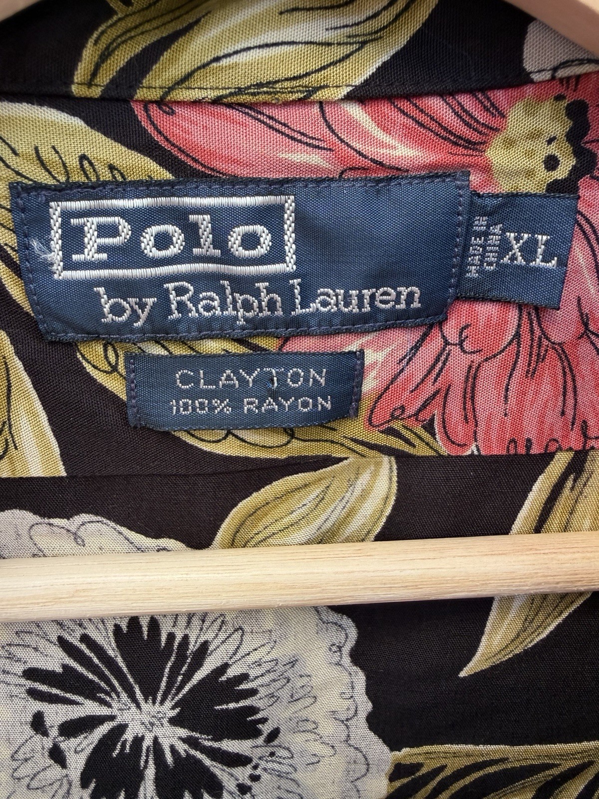 Vintage Polo Ralph Lauren Clayton Rayon Hawaiian Camp… - Gem