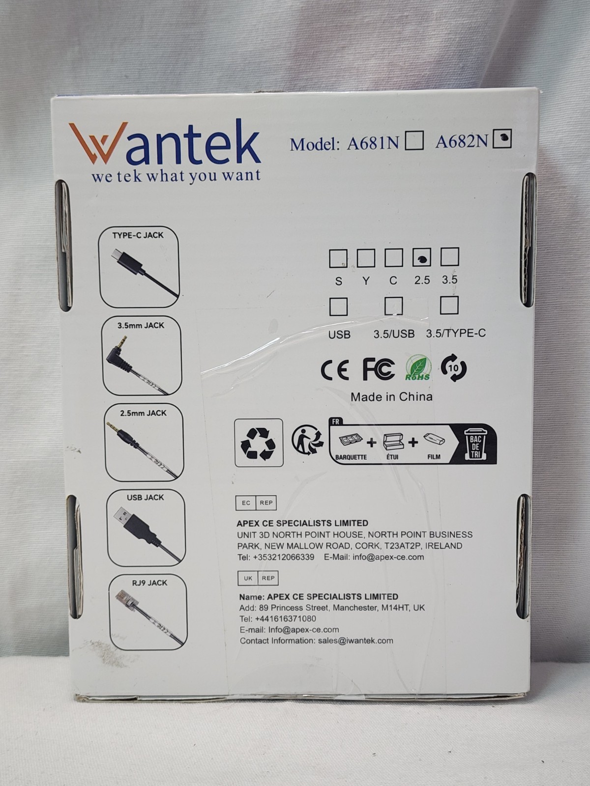 Wantek USB Headset for PC/Laptop Computer Wired Headset w/Noise Cancelling-A682N