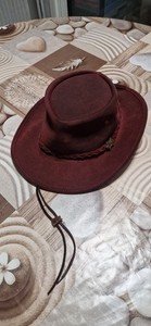 Chapeau Cuir BC HATS Australie Vintage Taille XL Outback Bushman Steerhide