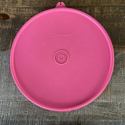 Vtg Tupperware Replacement Small Lids-Seals-Caps-Pink Mix Bowl Lids-FREE SHIP* - Picture 6 of 7