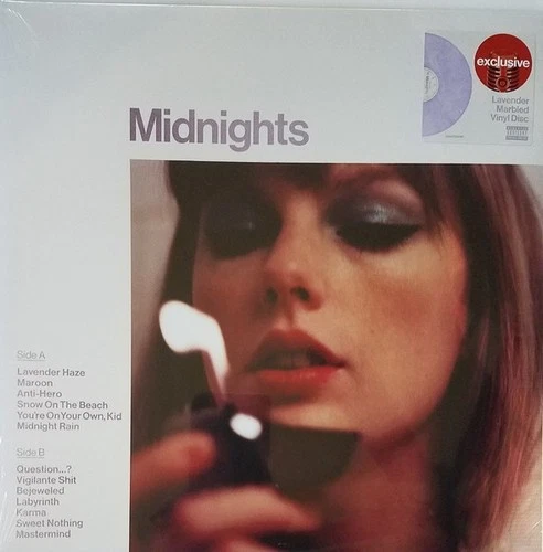 Taylor Swift Midnights Target LP Lavender Vinyl New Sealed
