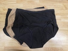 Hanes Women  s Comfort Period Super Leak Briefs 3  Pack Large