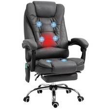 Bürostuhl mit Massagefunktion, Ergonomisch Schreibtischstuhl mit Liegefunktion