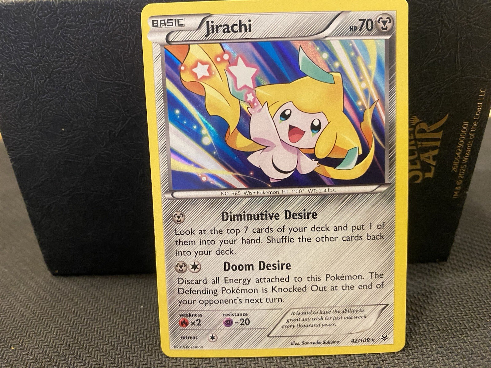 LIGHTLY PLAYED Pokémon TCG Jirachi Roaring Skies 42/108 Holo Rare English 2015