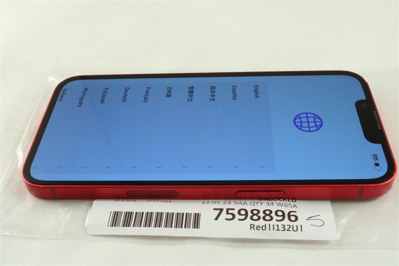 Apple iPhone 13 256GB Red - Unlocked AT&T T-Mobile Verizon GSM 7598896