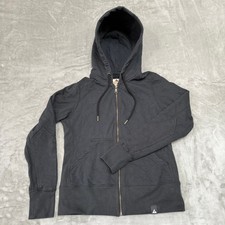 American Giant Classic Full Zip Hoodie Womens Small Black Heavy 158 USA NWOT