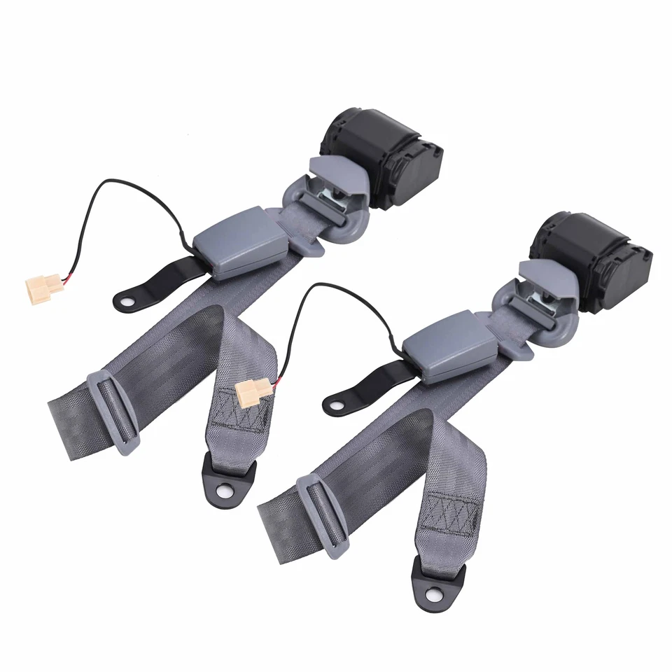 For Fxd Car Cars 3 Point Harness Replace Belt Seat Belt Lap Strap Gray 2pcs Foto 3 de 4