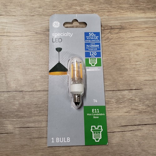 GE Specialty 93129027 LED Soft White T4 *2 Bulbs* E11 Base Dimmable 500 Lumens - Picture 3 of 5