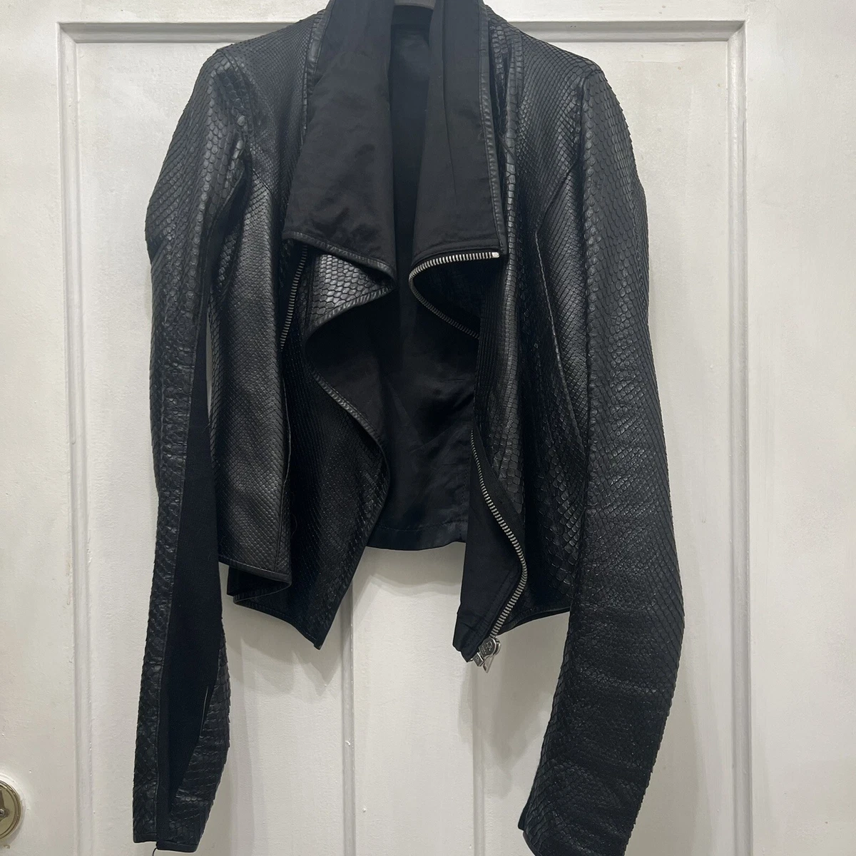 rick owens snakeskin jacket