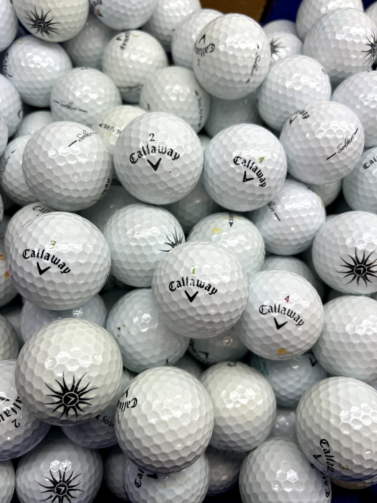 24 Callaway Solaire Lady Mix White Used Golf Balls 4A/5A Grades AAAA / AAAAA