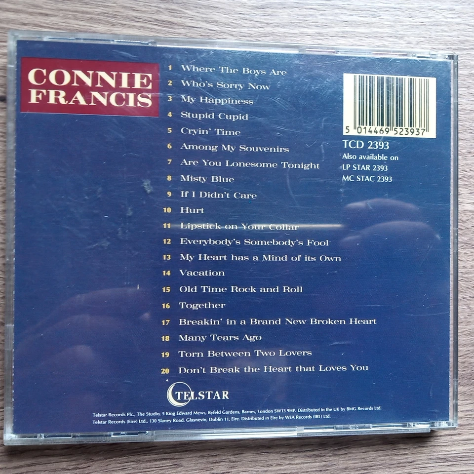 Connie Francis - Among My Souvenirs (20 Greatest Hits) (CD, 1989) - Bild 2 von 2