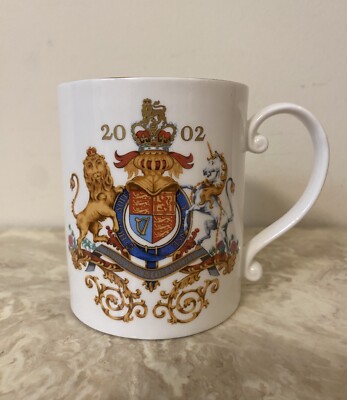 The Royal Collection English Fine Bone China Teacup Mug God Save The Queen 2002
