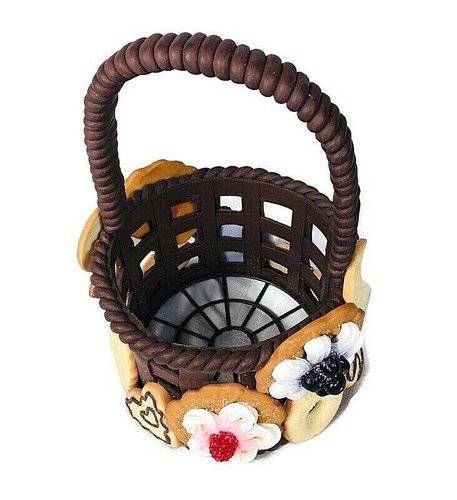 Department 56 Baskets of cookies centerpiece cookie basket Christmas - Picture 9 of 10