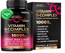 NUTRAHARMONY Vitamin B Complex - 60 Capsules