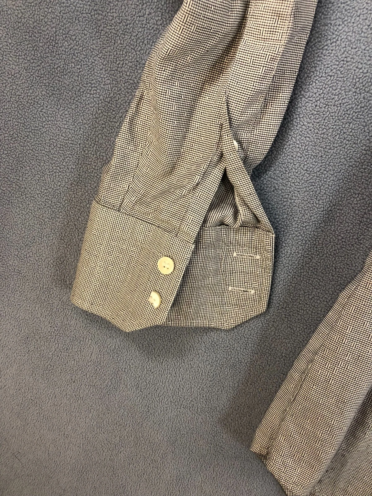 Camicia abito classico da uomo grigio abbottonato Versace Collection taglia 15 38 manica lunga