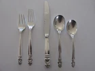 Vintage Royal Danish International Sterling Silverware 5-Piece Place Setting #2