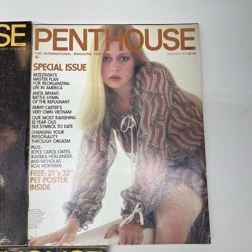Lot Of 5 - 1970's Penthouse Magazines - Picture 8 of 10